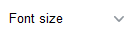 Font Size
